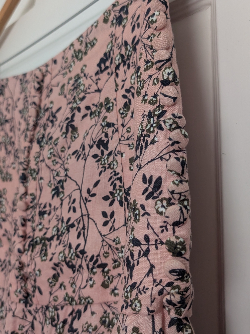 Floral Pink Ruffle Mini Skirt - Picture 2 of 8